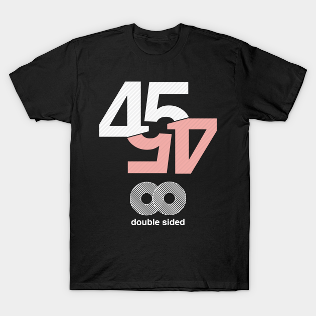 Double SIded Typography TShirt TeePublic